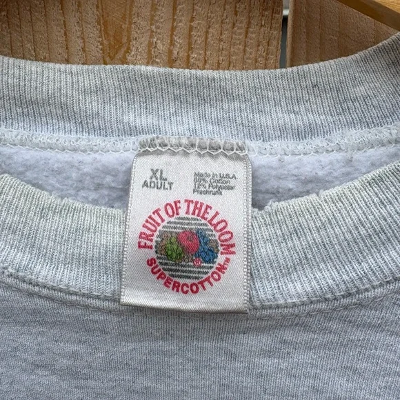 Fruit of the Loom Gray USA Olympic Team Crewneck Sweater - Picture 3 of 3